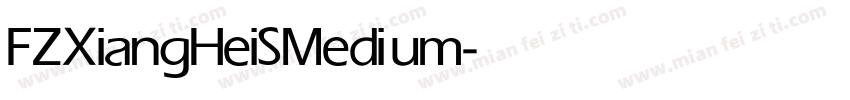 FZXiangHeiS Medium字体转换
